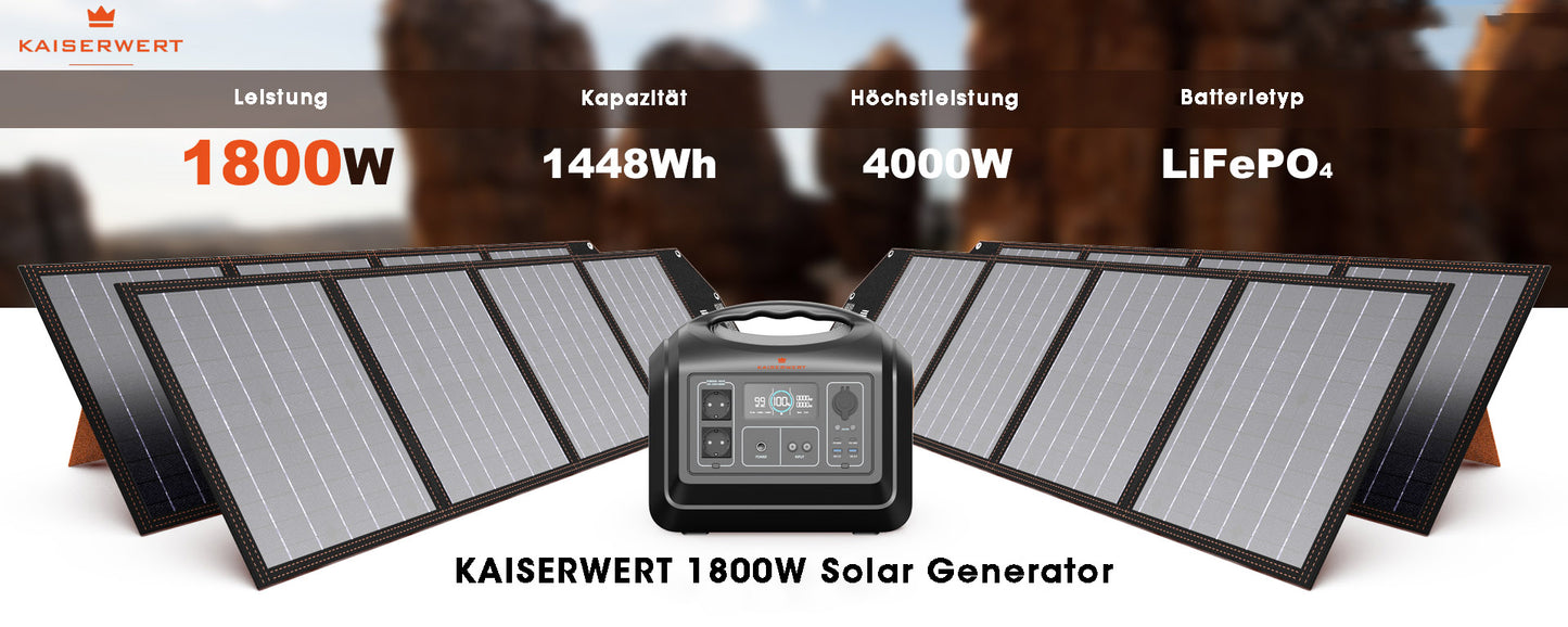 KAISERWERT Power Station 1800W (1488Wh)