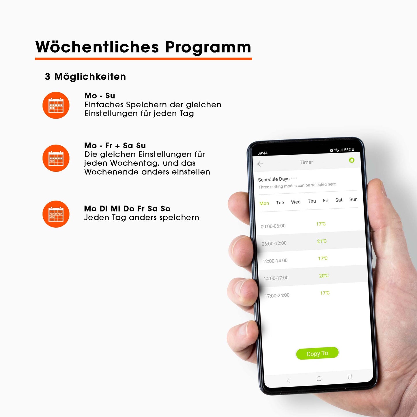 KAISERWERT smartes Heizkörperthermostat 2er Set Bild8
